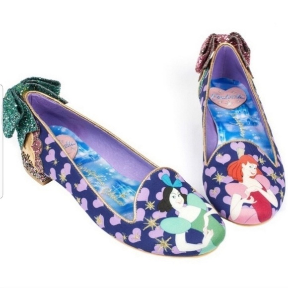 Irregular Choice x Disney Cinderella Ugly Sisters Flats Navy Purple Size 41 NEW - Picture 1 of 16